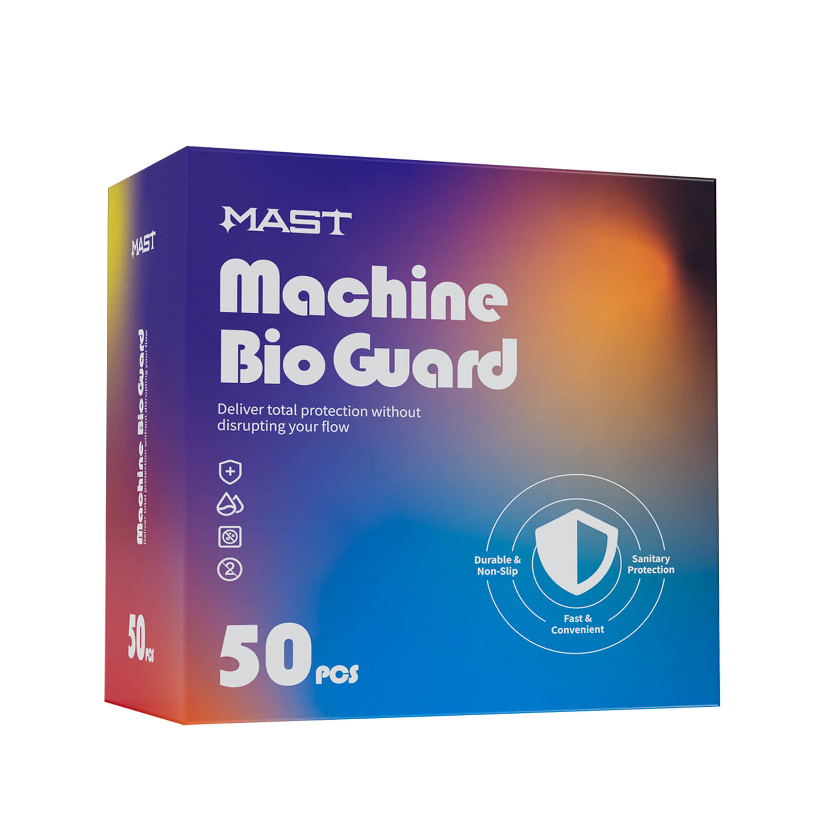 MAST Bio Guard Shield Pro | Medical-Grade Disposable Protective Covers for Tattoo Machines – Box of 50