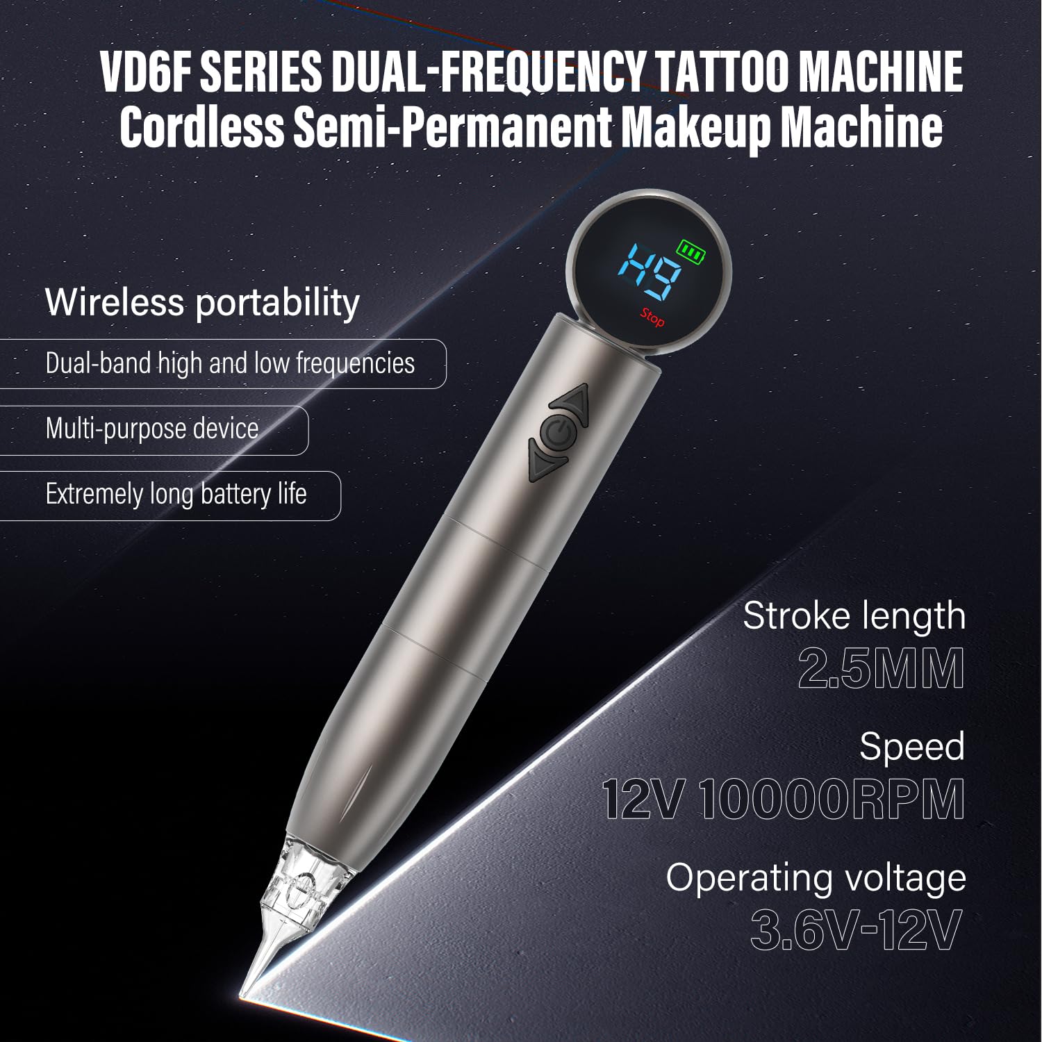 Machine à tatouer sans fil CHUSE V6 (deux batteries)