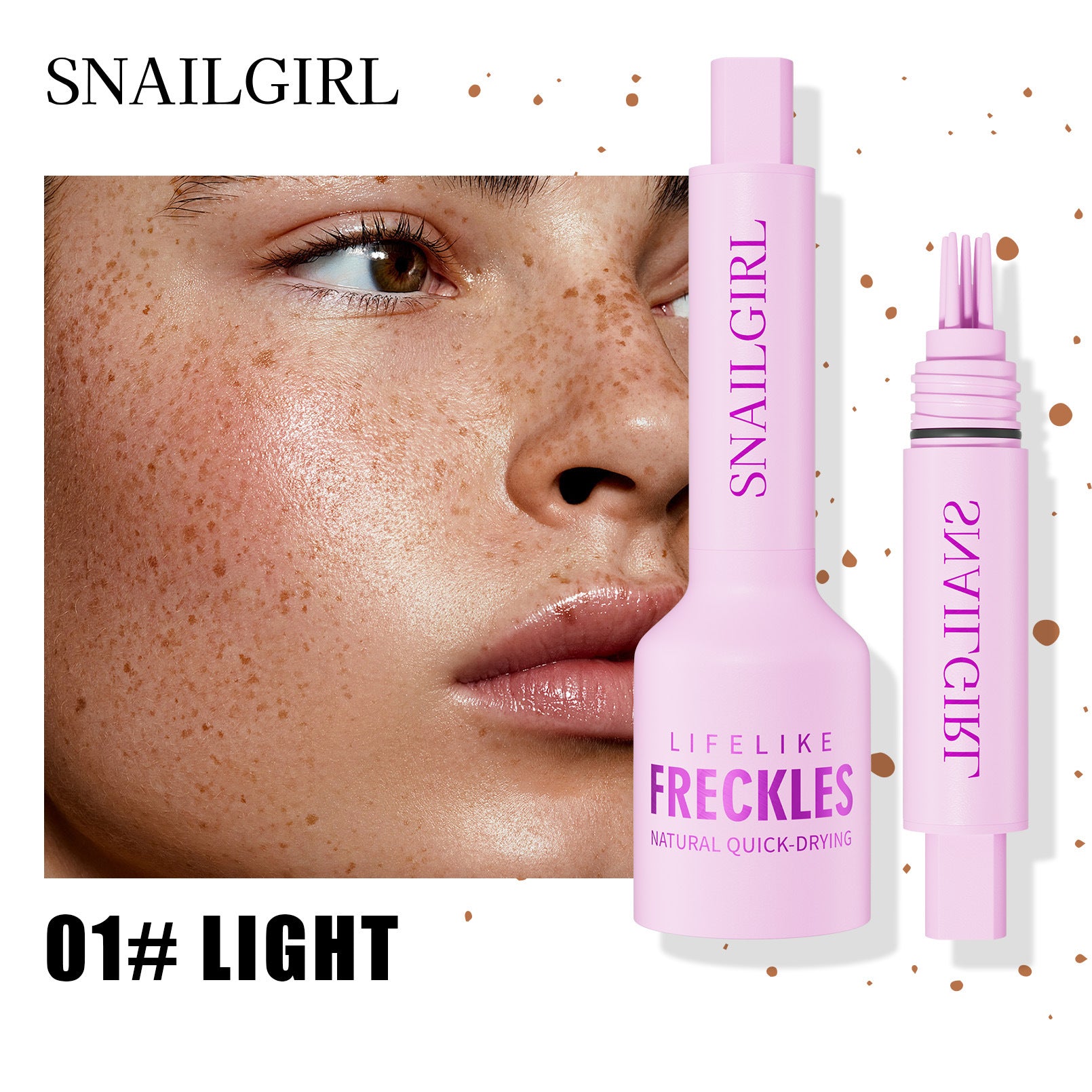 Freckle Stamp – No Makeup Experience Needed, Easily Create Real And Natural Freckles In Seconds, Long-Lasting, Waterproof, All-Day Wear | Gentle Skin-Friendly Formula For Sensitive Skin