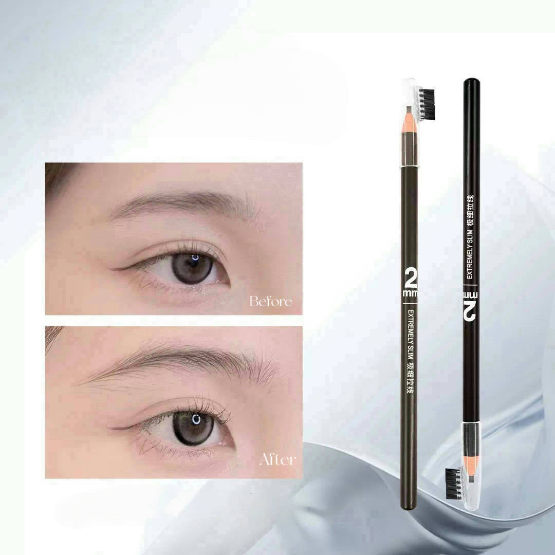 PMU Microblading Hairstroke 2mm Ultra-Slim Pencil – Black Color (12pcs/Box)