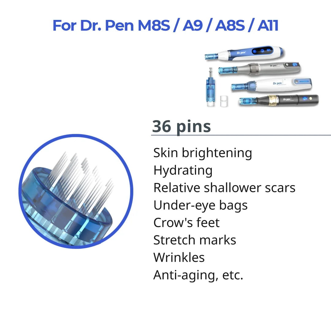 Dr. Pen M8S / A8S / A9 / A11 Cartridges (10Pcs) – Sterile