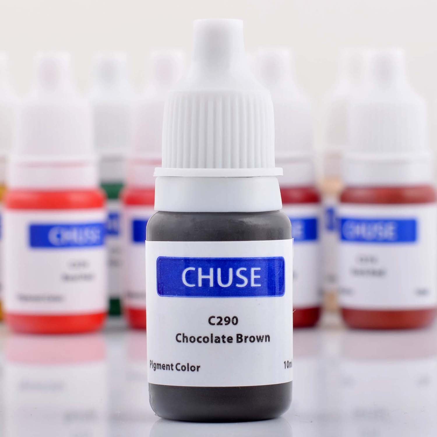 Pigments pour sourcils CHUSE PMU 0,35 oz/10 ml (C290 Brun chocolat) 