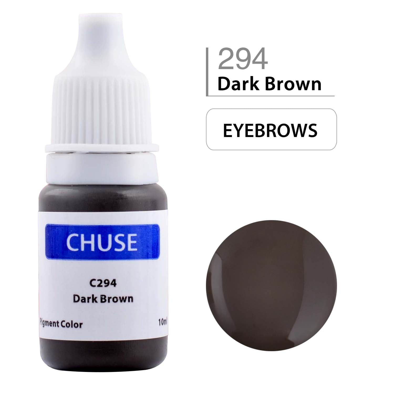 CHUSE PMU Eyebrow Pigments 0.35oz/10ml (C294 Dark Brown)