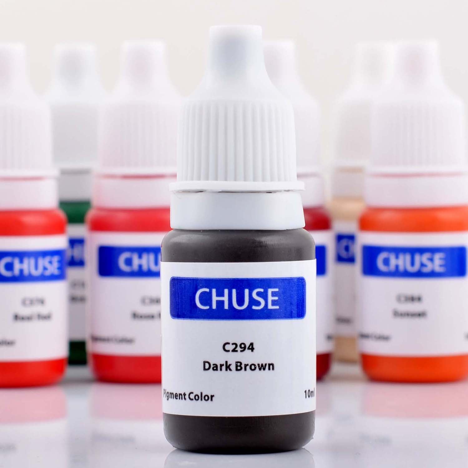 CHUSE PMU Augenbrauenpigmente 0,35 oz/10ml (C294 Dunkelbraun) 