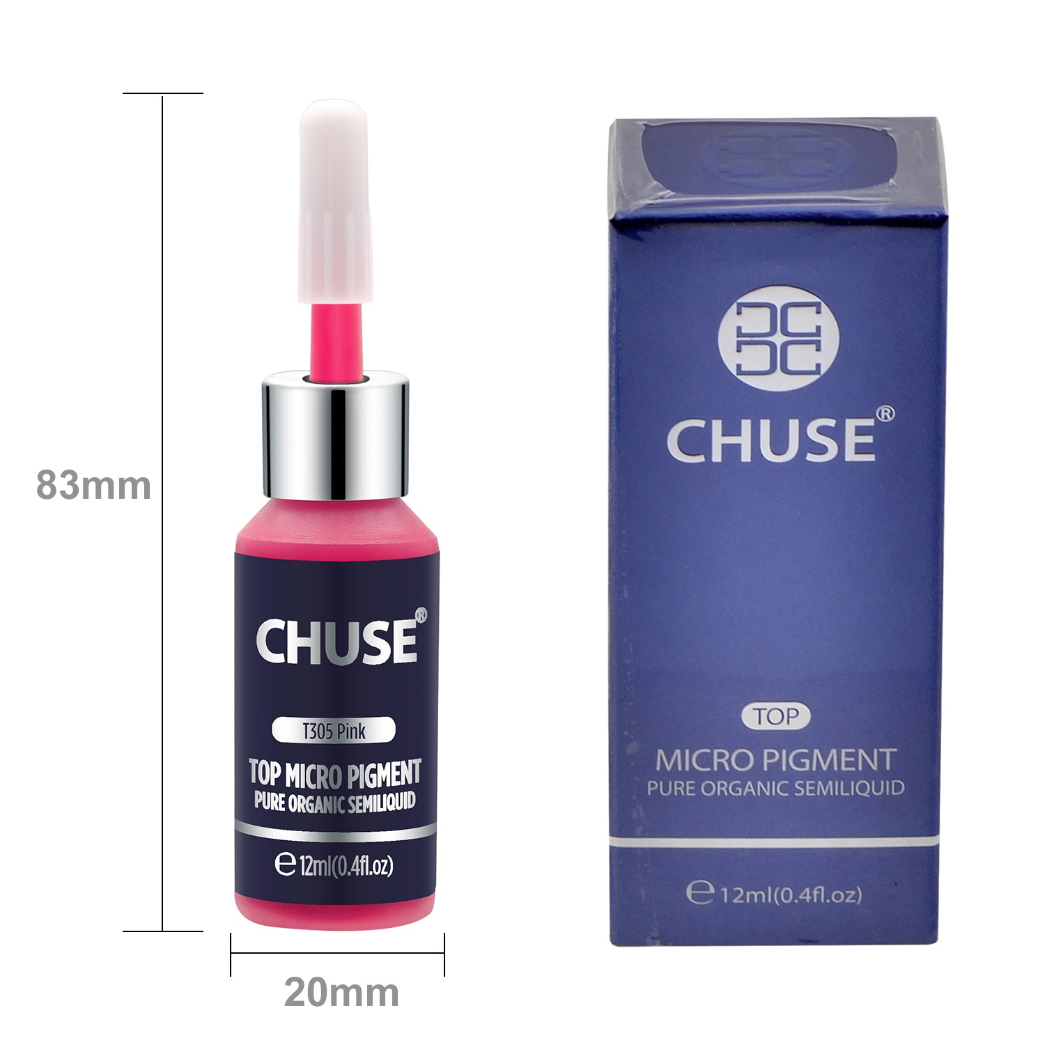 Pigments pour les lèvres CHUSE PMU 0,4 oz/12 ml (T305 Rose) 