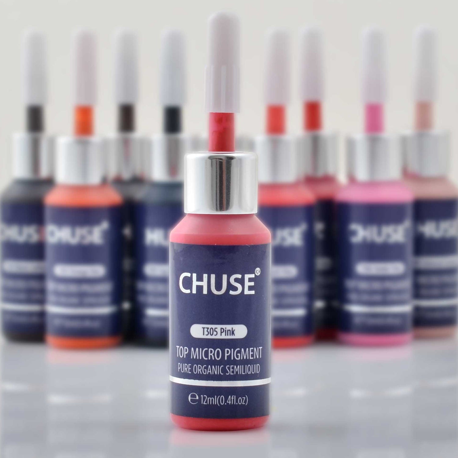 Pigments pour les lèvres CHUSE PMU 0,4 oz/12 ml (T305 Rose) 