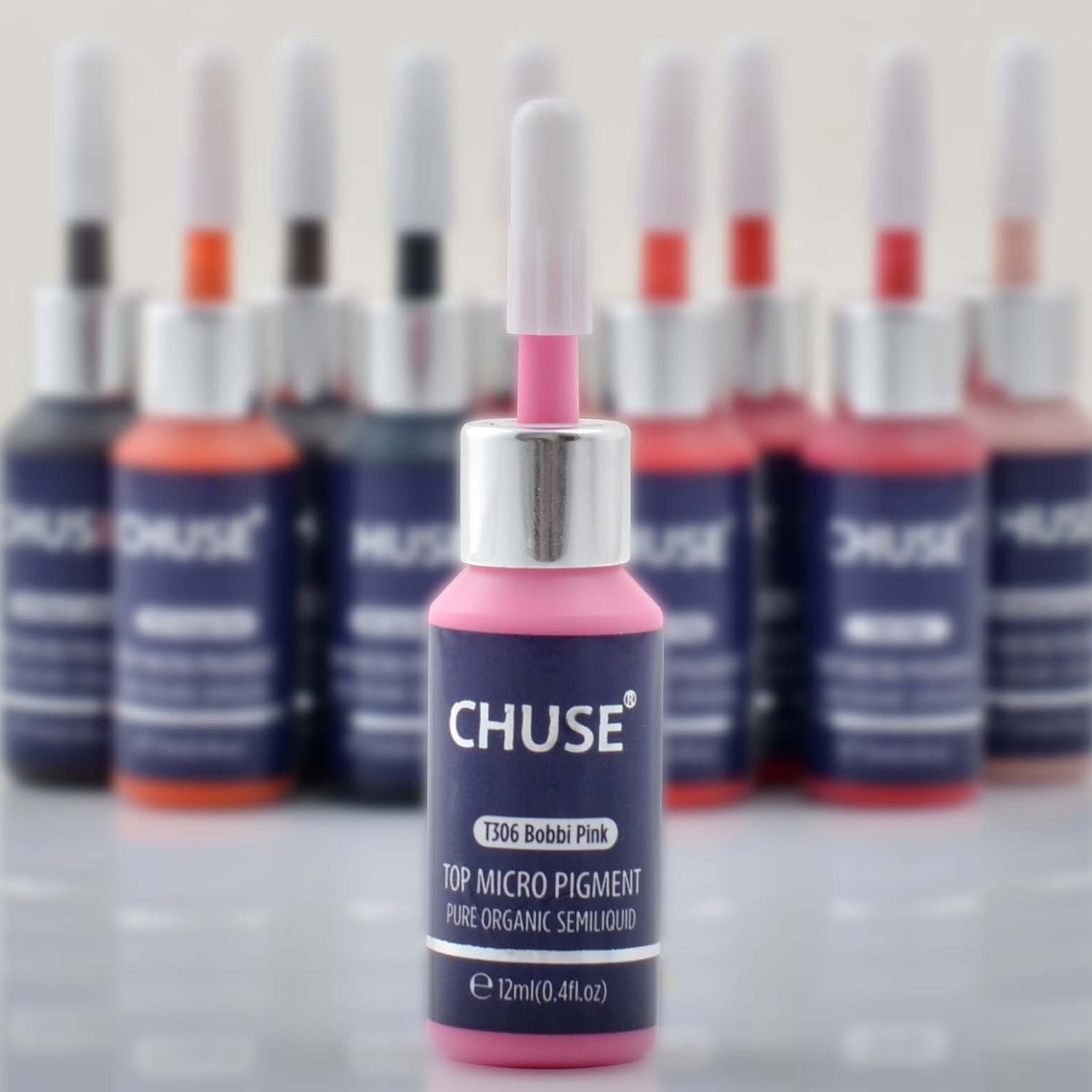 Pigments pour les lèvres CHUSE PMU 0,4 oz/12 ml (T306 Bobbi Pink) 