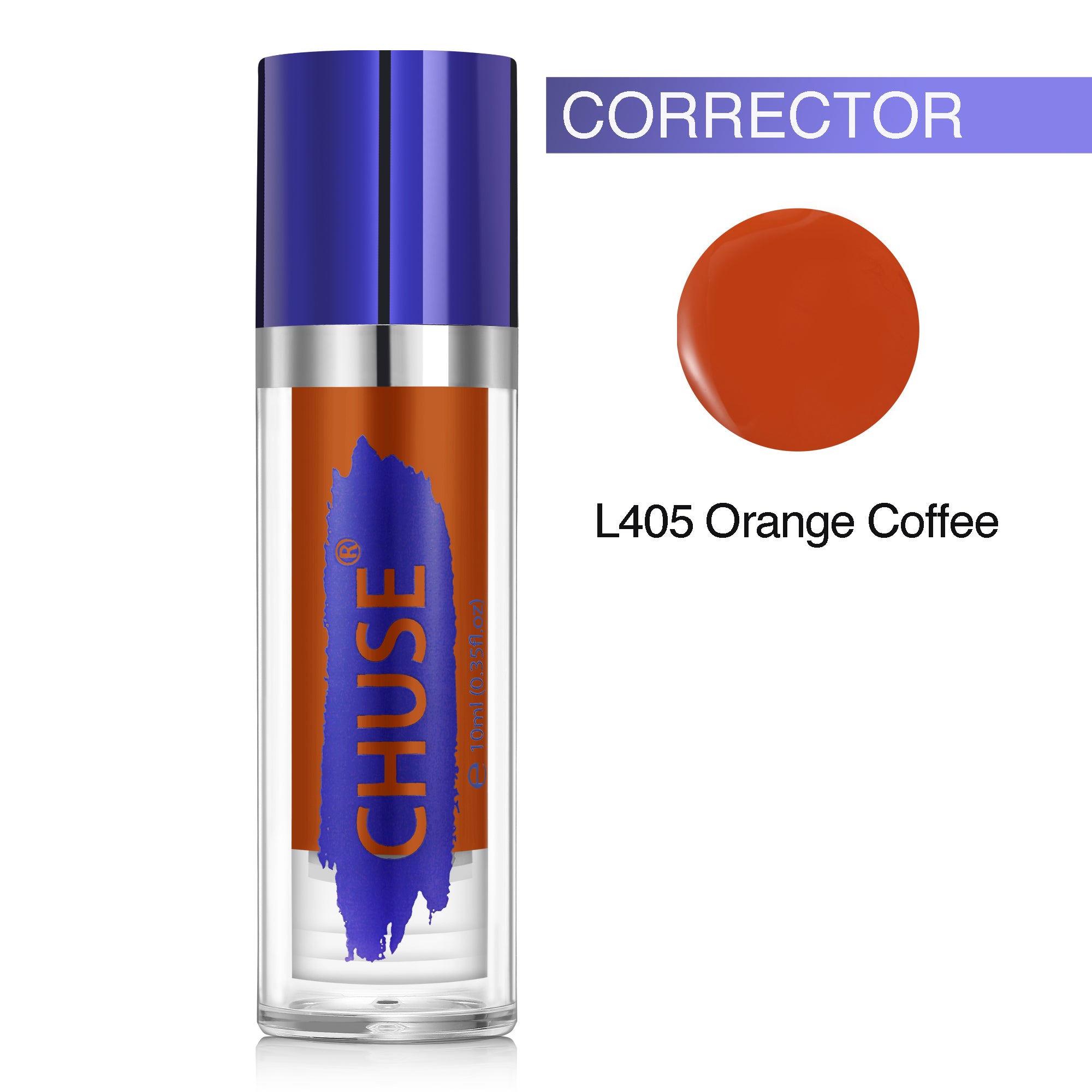 CHUSE PMU Mixing Corrector Pigments 0.35oz/10ml (L405 Orange Coffee)