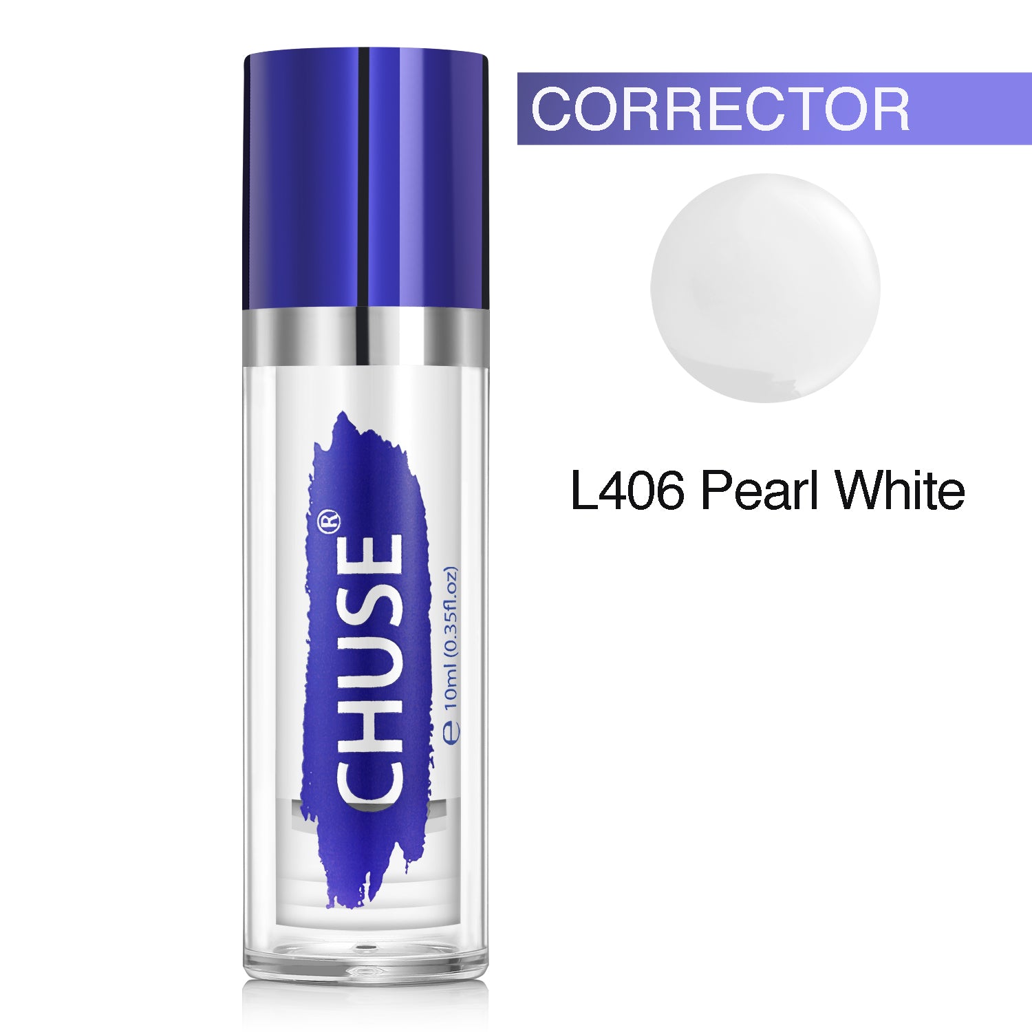 Pigments correcteurs de mélange CHUSE PMU 0,35 oz/10 ml (L406 Blanc nacré)