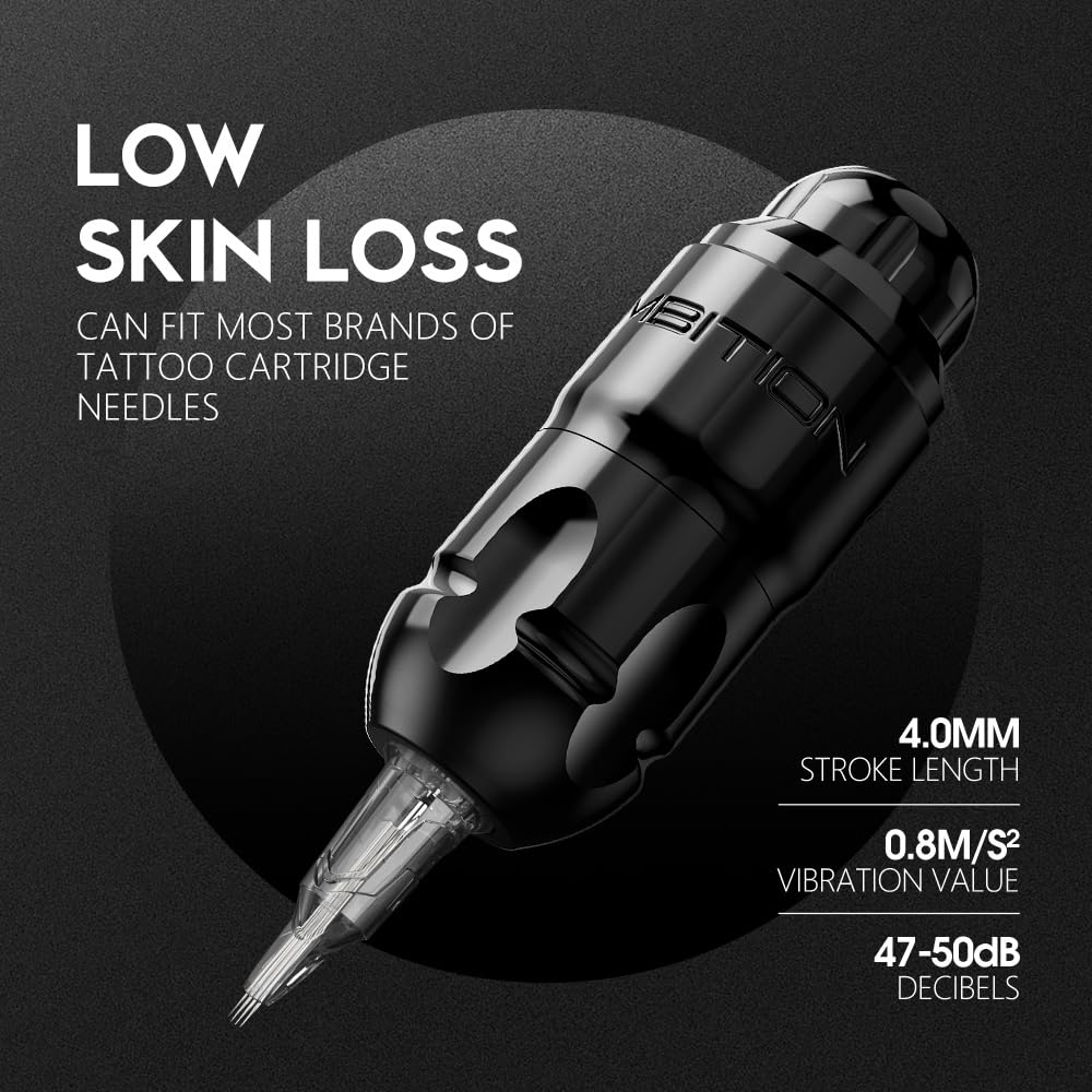 Ambition Lutin Wireless Tattoo Machine Short Pen Kit