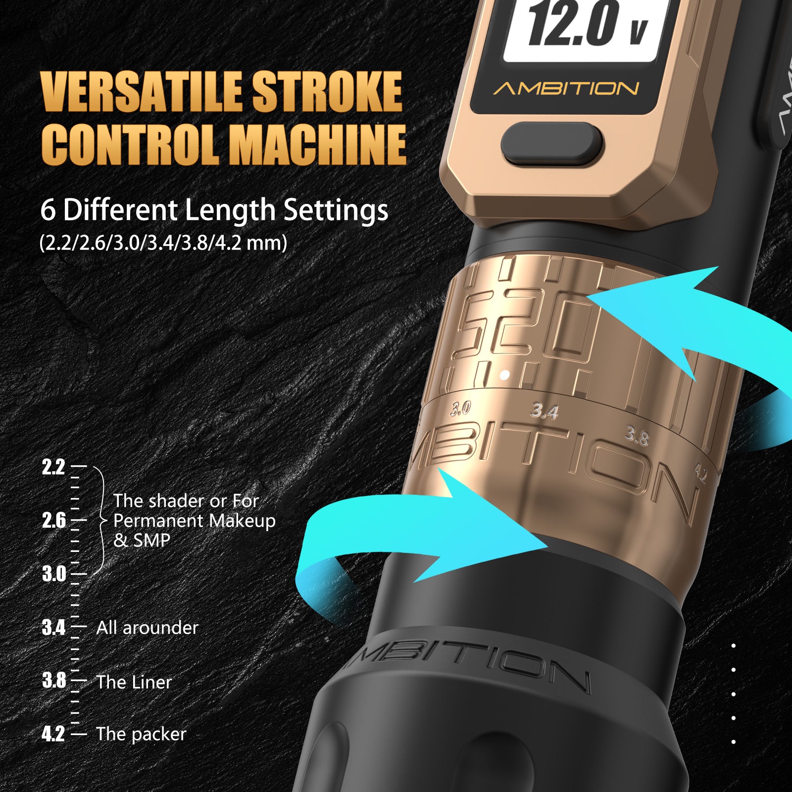 Ambition Soldier Pro 520 Wireless Tattoo PMU Machine