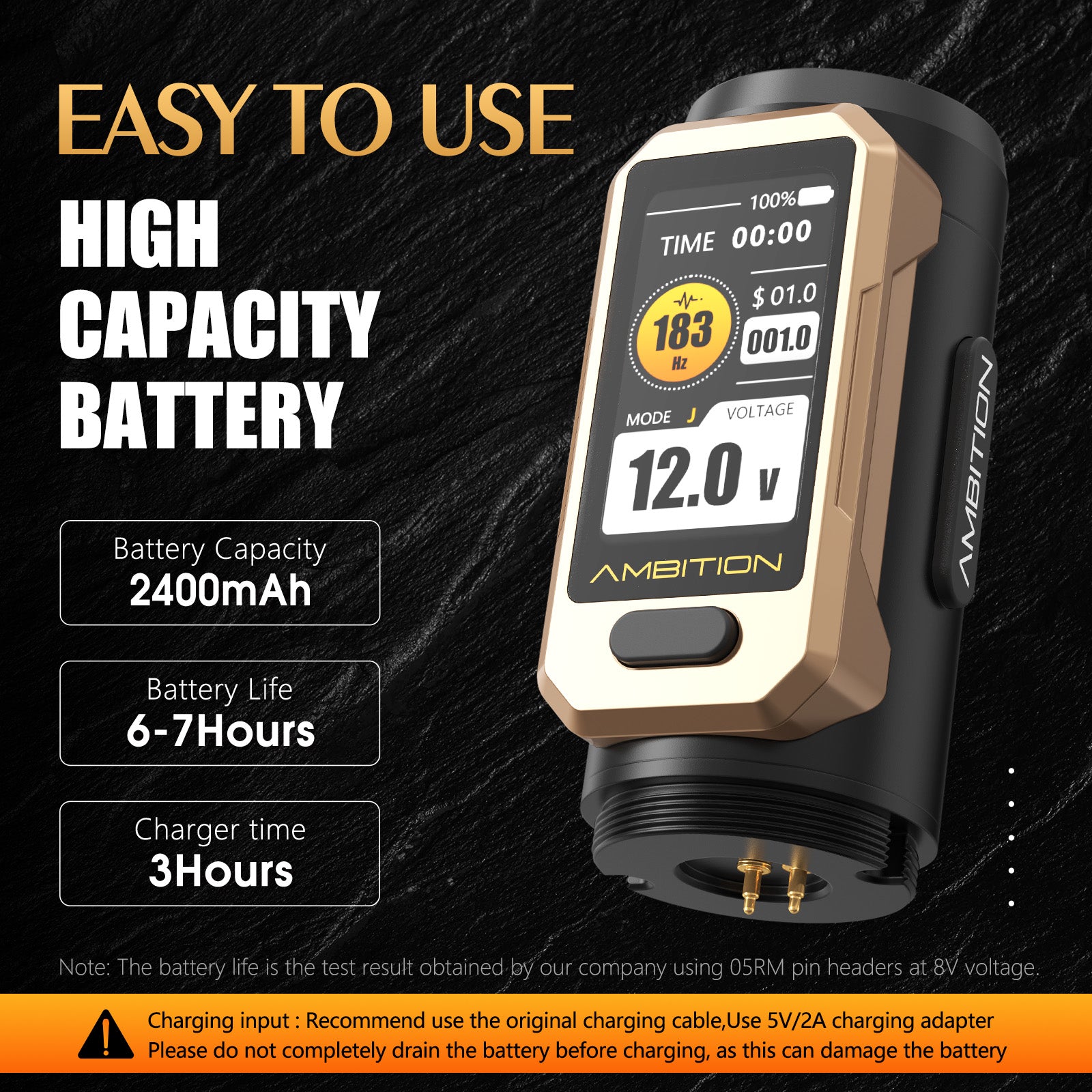 Ambition Soldier Pro 520 Wireless Tattoo PMU Machine