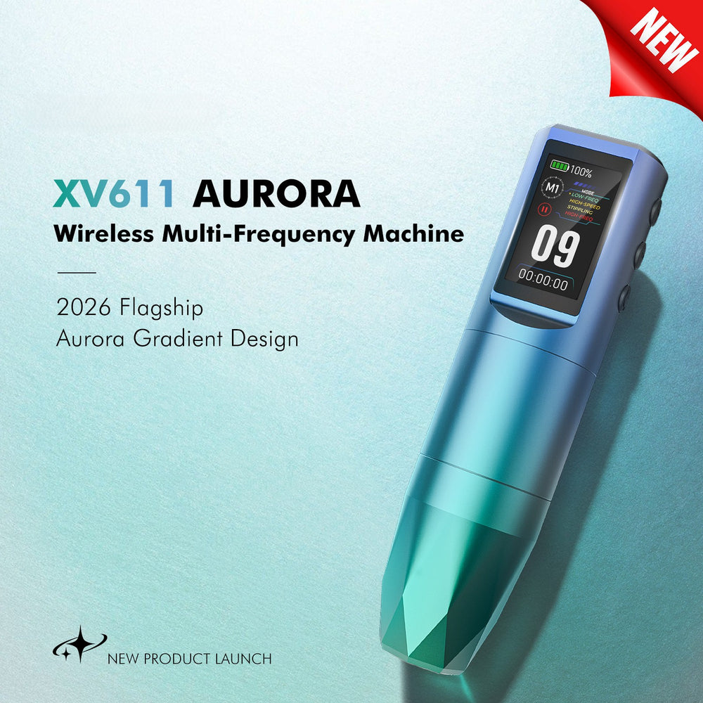CHUSE Aurora Wireless Multi-Frequency Tattoo PMU Machine