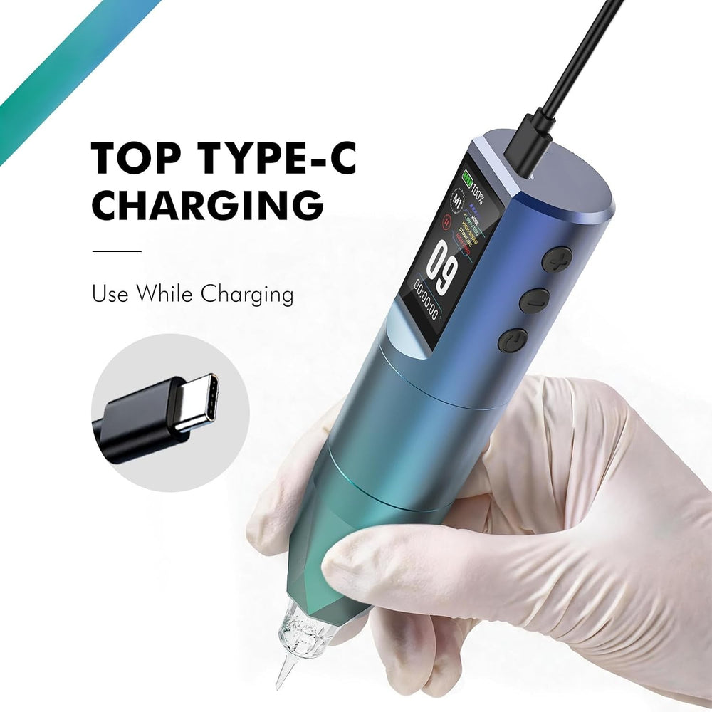 CHUSE Aurora Wireless Multi-Frequency Tattoo PMU Machine