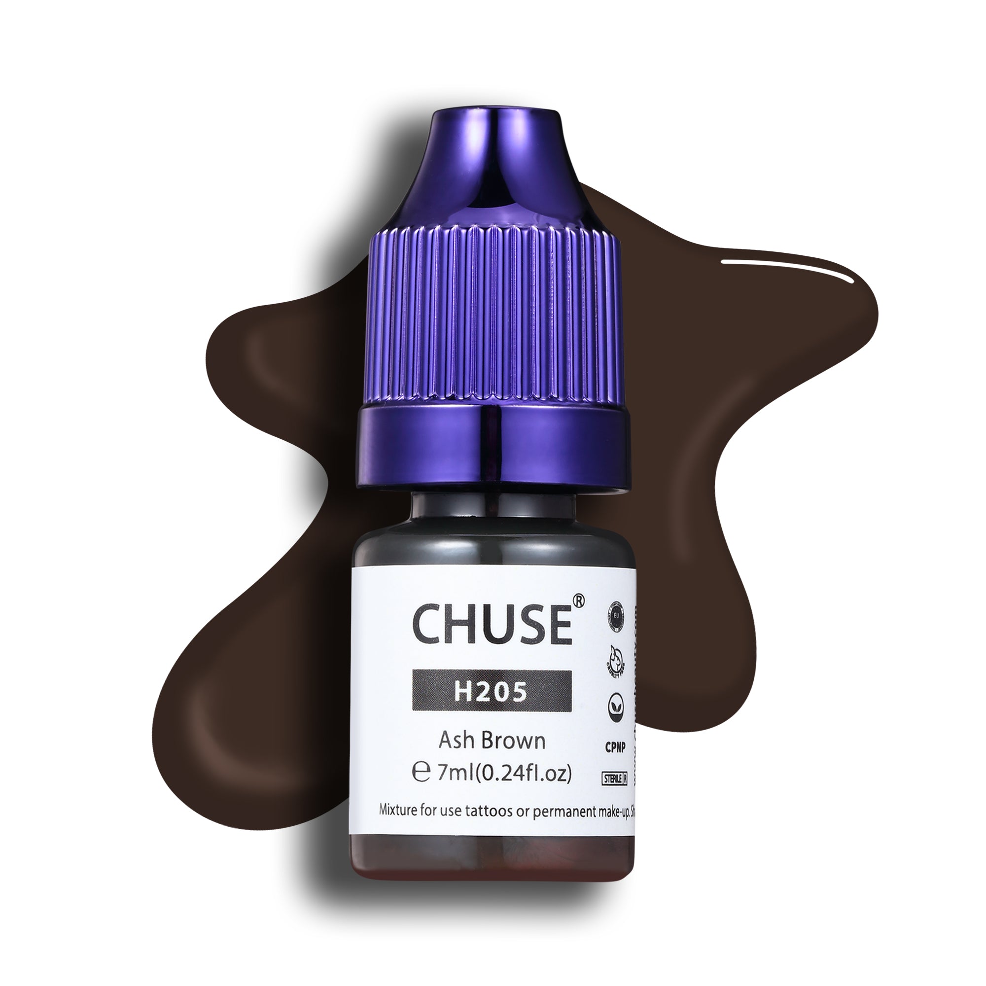 CHUSE PMU Hybrid Liquid Eyebrow Pigments 0.24oz/7ml (H205 Ash Brown)