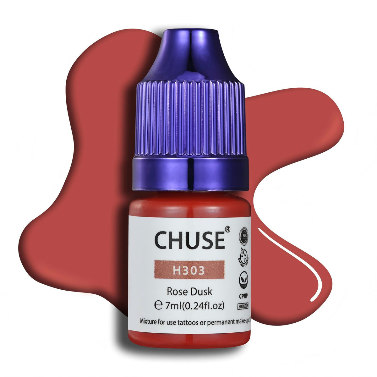 CHUSE PMU Hybrid Liquid Lips Pigments Shades 0.24oz/7ml (H303 Rose Dus