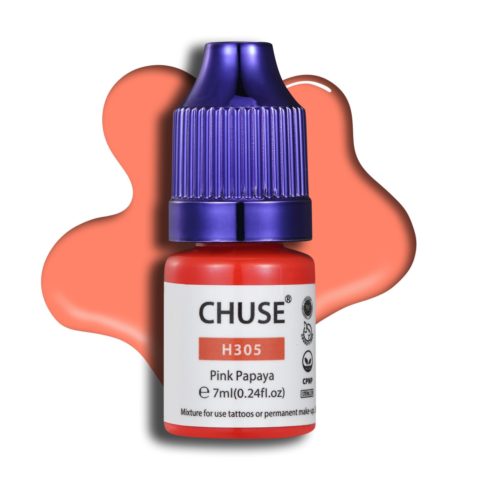 CHUSE PMU Hybrid Liquid Lips Pigments Shades 0.24oz/7ml (H305 Pink Papaya)