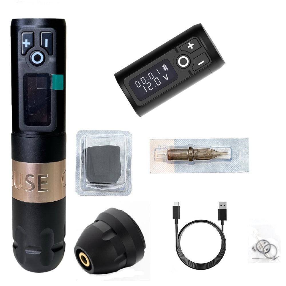 CHUSE Wireless Tattoo PMU Machine – Professional Rotary Pen for