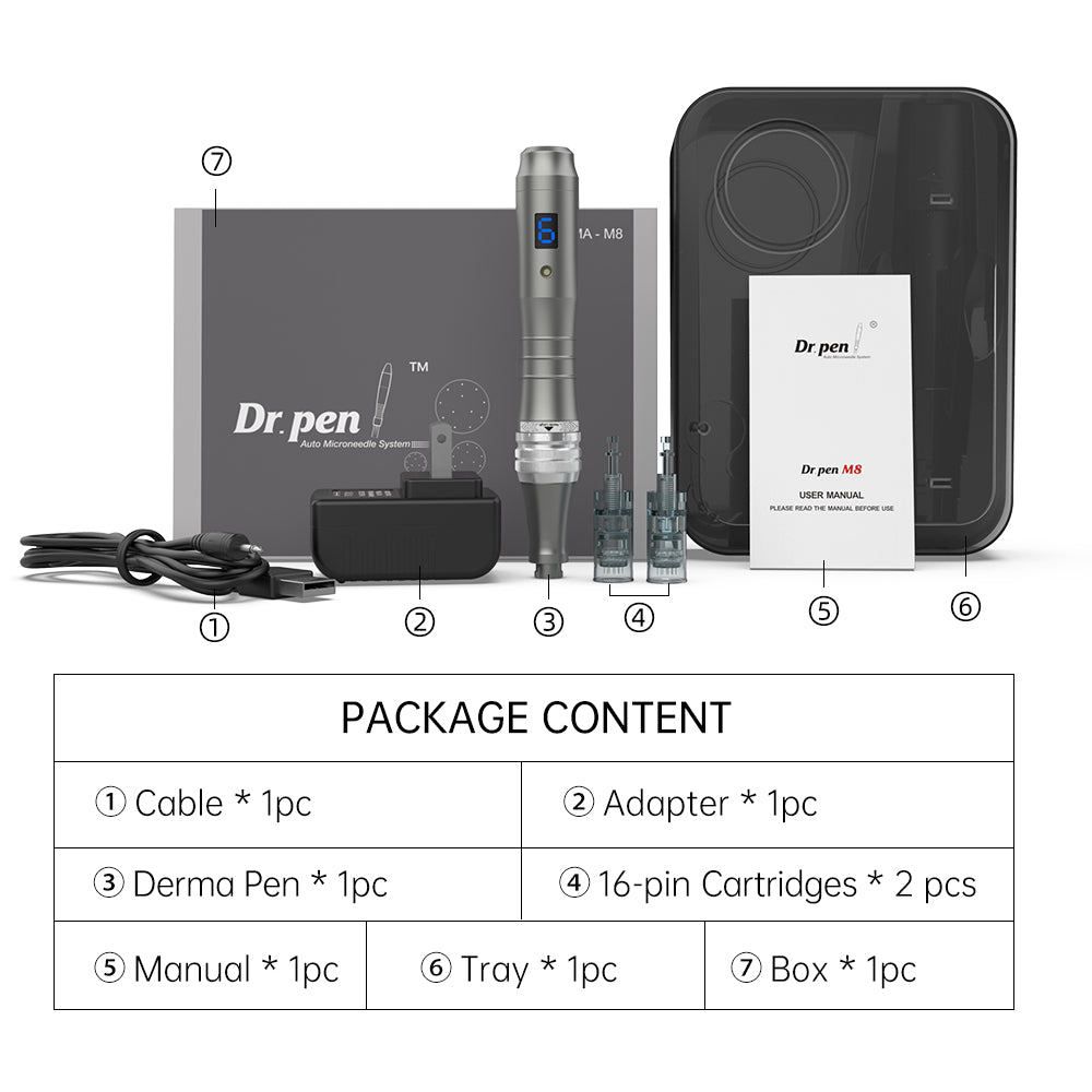 Dr. Pen M8 Microneedling Pen – Bestseller, Wireless, 16000 RPM