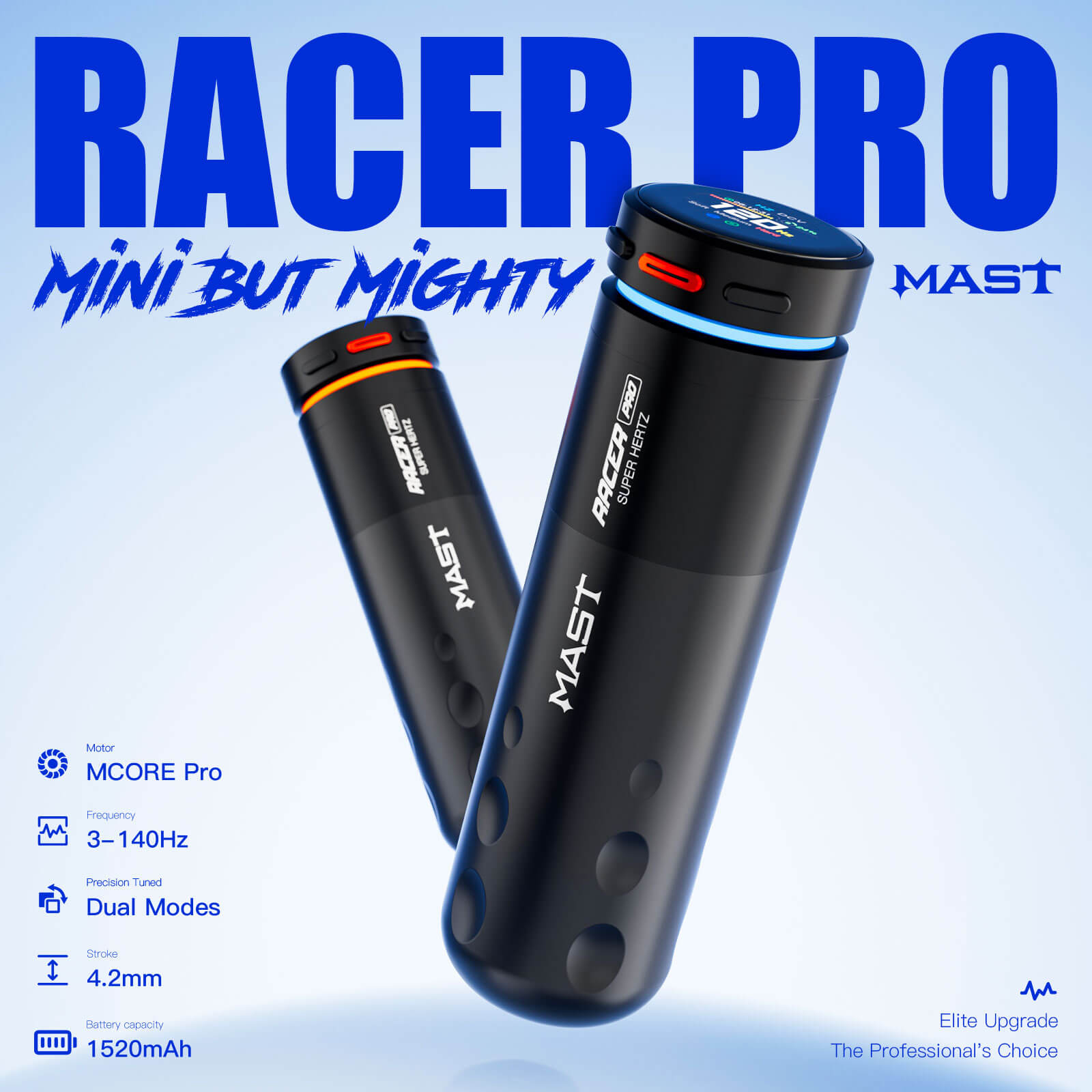 Dragonhawk Wireless Tattoo Pen Machine 4.2MM Strokes Length | Mast Racer Pro