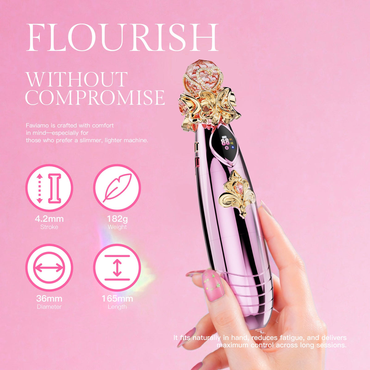 Faviamo Luma | Precision Tattoo Machine Designed for Women Artists
