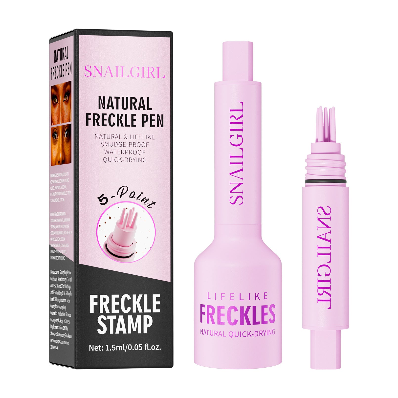 Freckle Stamp – No Makeup Experience Needed, Easily Create Real And Natural Freckles In Seconds, Long-Lasting, Waterproof, All-Day Wear | Gentle Skin-Friendly Formula For Sensitive Skin