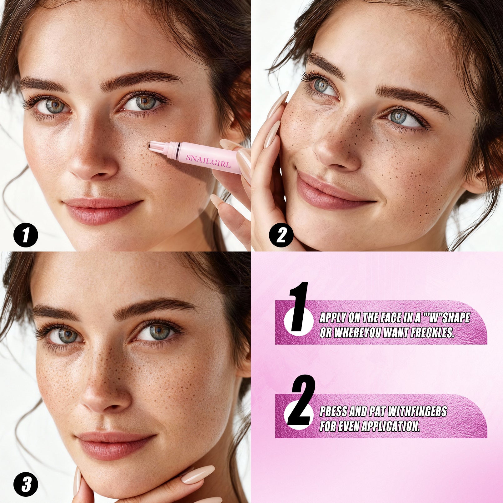 Freckle Stamp – No Makeup Experience Needed, Easily Create Real And Natural Freckles In Seconds, Long-Lasting, Waterproof, All-Day Wear | Gentle Skin-Friendly Formula For Sensitive Skin