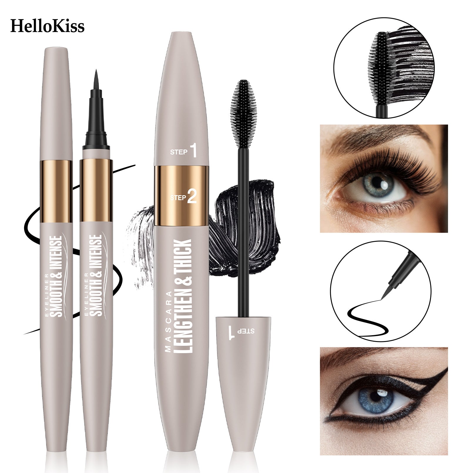 2-in-1 Lash & Eye Makeup Set – Complete Eye Look Kit for Everyday Glam