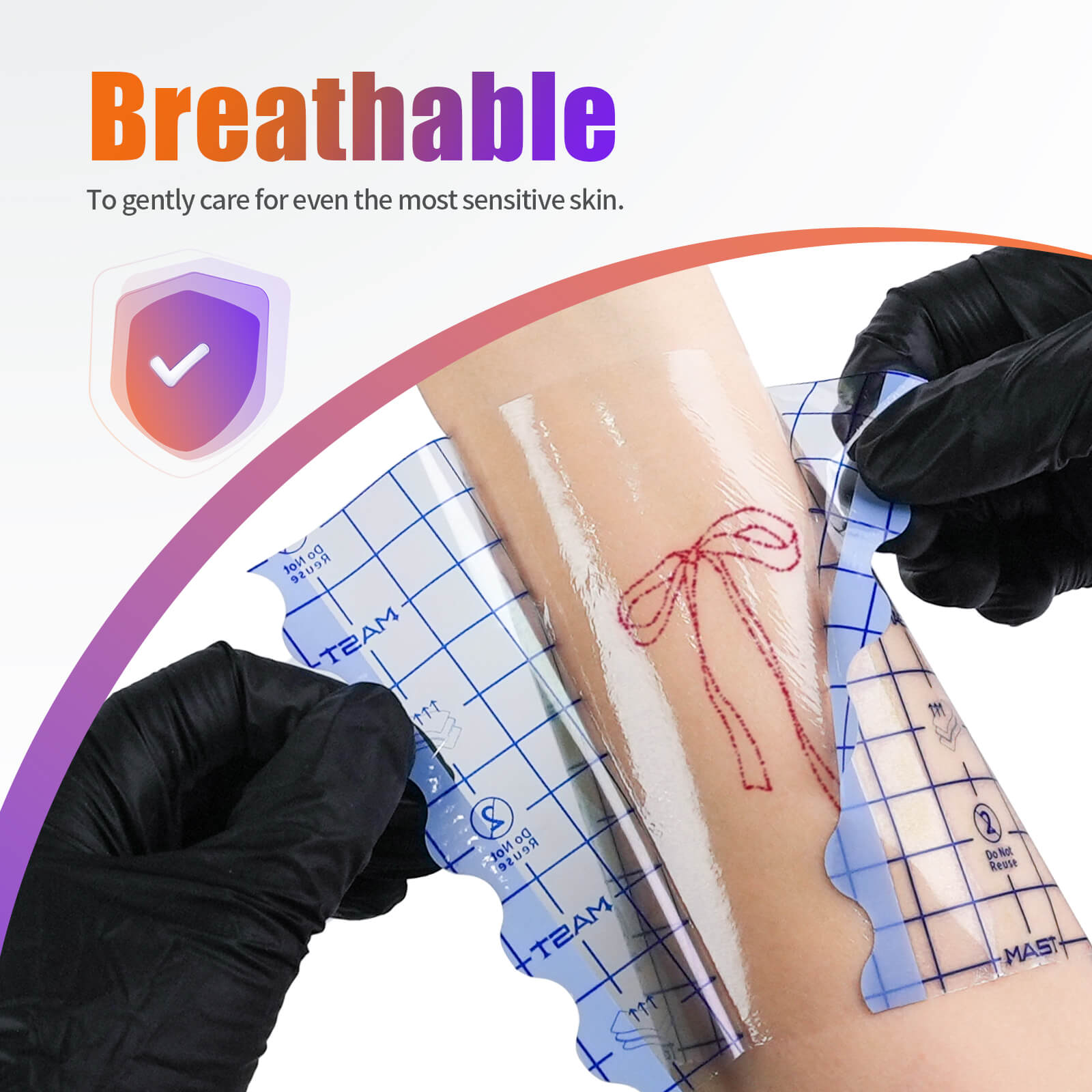 Mast Tattoo Aftercare Wrap Dual-Tear Tattoo Protection Film