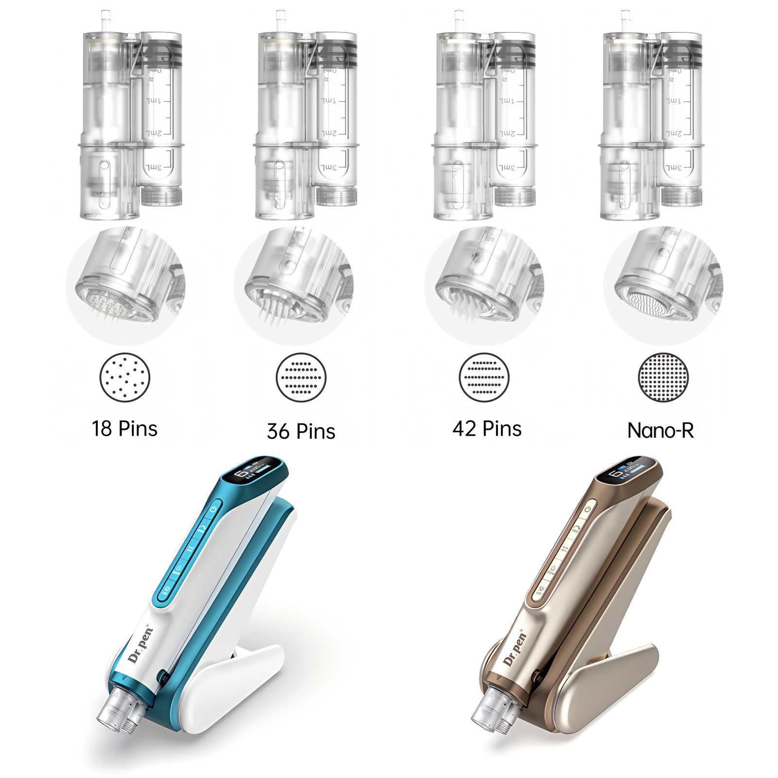 Dr.Pen H6 Hydra Pen Cartridges Needles (10Pcs)