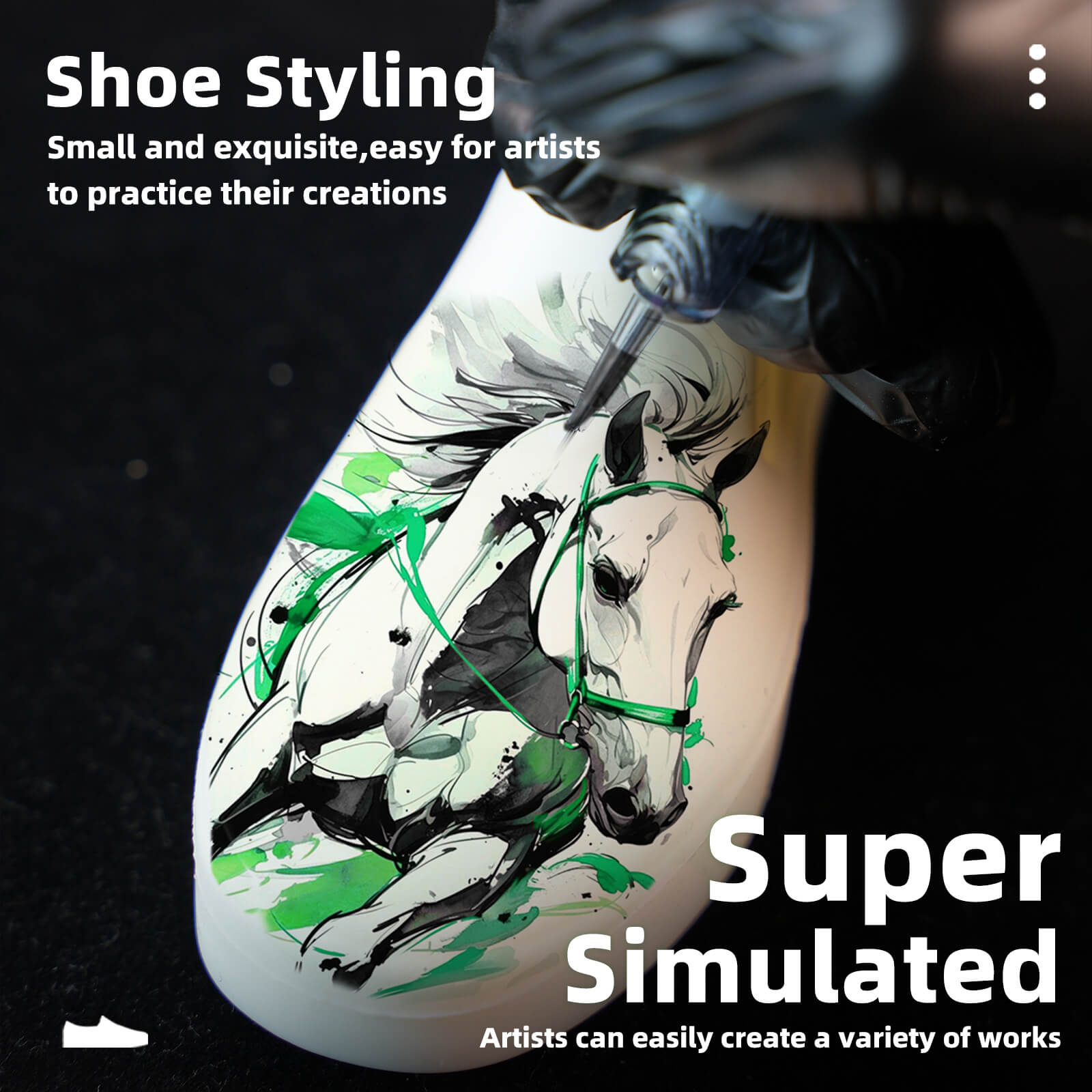 Tattoo Kit | Dragonhawk Fold Pro Year of Horse Edition Tattoo Machine Pen Wireless Professional Bundle