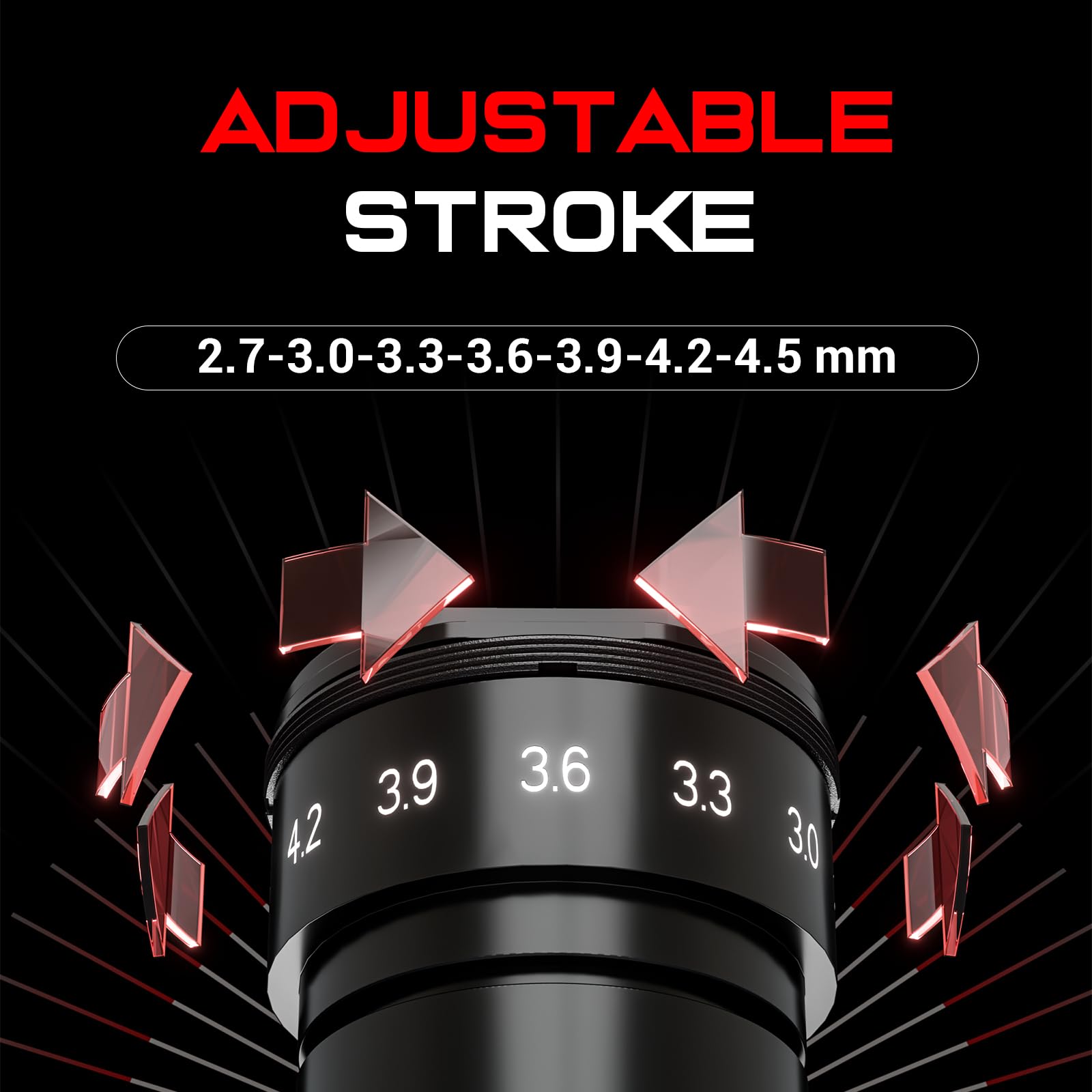 CNC KRONOS Wireless Tattoo Machine– 1900 mAh Battery, USB-C Rapid Charge, 4–12 V Adjustable & 7 Stroke