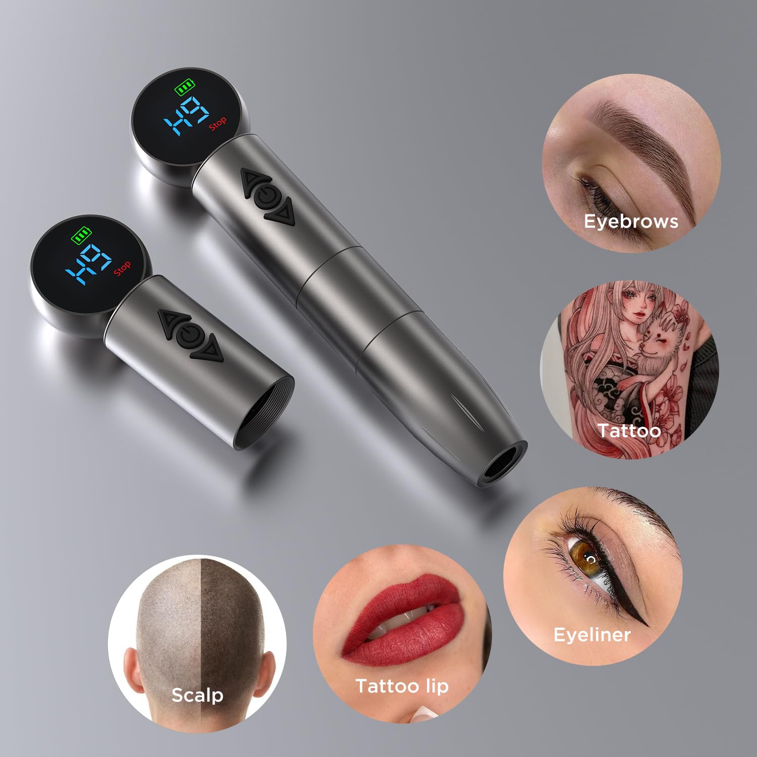 Machine à tatouer sans fil CHUSE V6 (deux batteries)